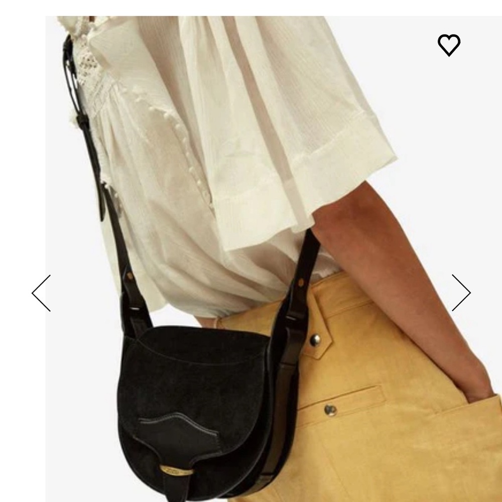 Isabel Marant Botsy Black Suede Crossbody Bag - Picture 2 of 14